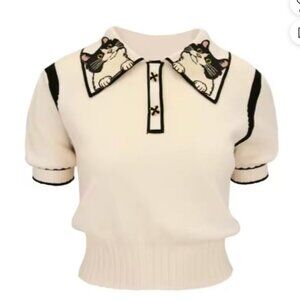 NWT KITTY KAT HIGH QUALITY KNIT BANLON
